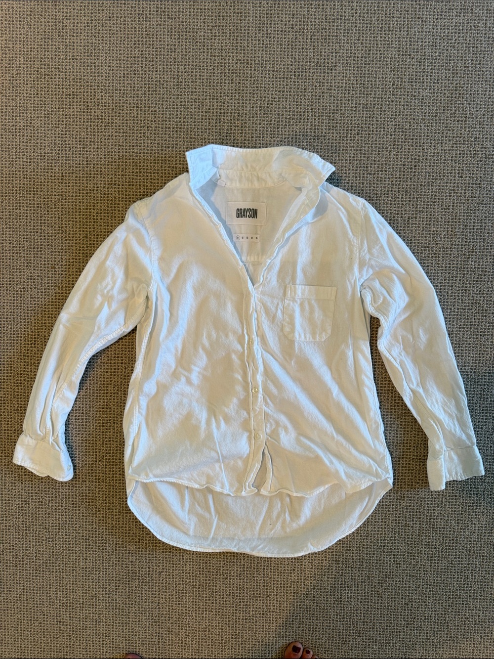 Grayson “The Hero” white flannel - size 01